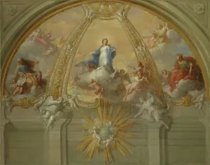 Oil Paint Paint Prints: Immaculate Conception, about 1730. Creator: Placido Costanzi