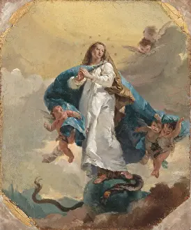 Floating Prints: The Immaculate Conception, between 1733 and 1736