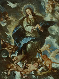 The Immaculate Conception. Artist: Antolinez, Jose (1635-1675) The Immaculate Conception. Artist: Antolinez, Jose (1635-1675)