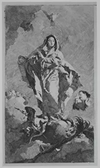 Virgin Mother Collection: The Immaculate Conception, ca. 1770. Creator: Lorenzo Tiepolo