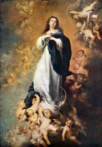 Immaculate Conception of the Escorial, c1678 (1926). Artist: Bartolome Esteban Murillo