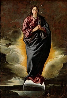 Images Dated 7th June 2019: The Immaculate Conception of the Virgin, c. 1617. Creator: Velazquez, Diego (1599-1660)