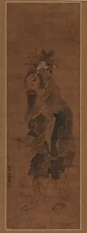 Hanging Scroll Mounted On Panel Prints: An Immortal Gathering Herbs and Fungus, Ming dynasty, 17th century. Creator: Unknown
