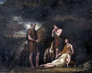 Exhausted Prints: Imogen found in the cave of Belarius, 1808. Creator: George Dawe