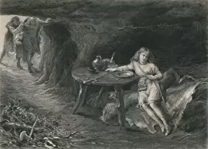 Virtue Co Ltd Gallery: Imogen in the Cave (Cymbeline), c1870. Artist: David Desvachez