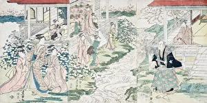 Kabuki Prints: Imoseyama (the Japanese Romeo and Juliet), 1806. Creator: Utagawa Toyokuni I