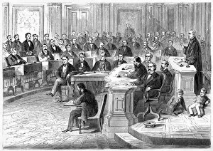 Andrew Johnson Gallery: The impeachment of Andrew Johnson, 5 March 1868, (1872)