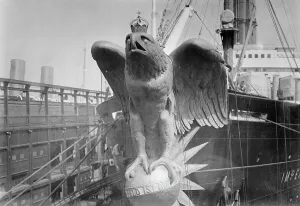 Transatlantic Prints: IMPERATOR - figurehead, between c1910 and 1914. Creator: Bain News Service