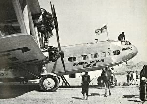Flight Collection: Imperial Airways Handley-Page HP 42 biplane Hanno, Gwadar, Baluchistan, c1931-c1940 (1946)