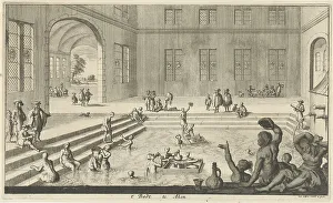 Imperial bath in Aachen, 1682. Creator: Luyken, Jan (Johannes) (1649-1712)