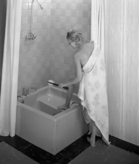 Shower Collection: The Imperial bath and shower unit from Heatons of Rotherham, South Yorkshire, 1966