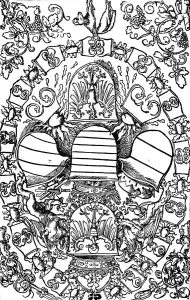 The Five Imperial Coats of Arms, 1515 (1906). Artist: Albrecht Durer The Five Imperial Coats of Arms, 1515 (1906). Artist: Albrecht Durer