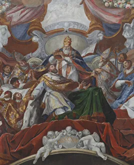 Charlemagne Prints: The Imperial Coronation of Charles the Great by Pope Leo III in 800