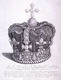 Crown Jewels Gallery: Imperial crown of state worn by King George III on his coronation, 1763