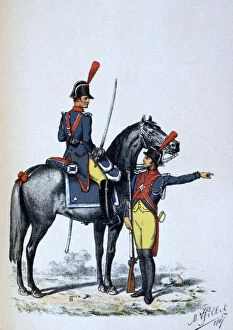 A Lemercier Gallery: Imperial Gendarmerie of Paris, 1813 (1887). Artist: A Lemercier