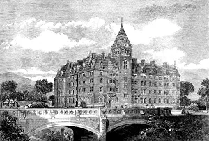 The Imperial Hotel at Great Malvern, 1862. Creator: Unknown