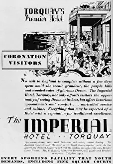 Visitor Prints: The Imperial Hotel, Torquay, 1937