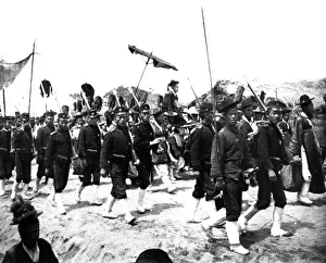 Prince Mutsuhito Prints: Imperial Japanese procession, 1900