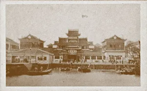 Shanghai Prints: Imperial Maritime Customs House in Shanghai, 1857. Creator: Anonymous