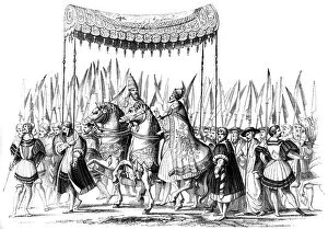 Images Dated 6th November 2007: Imperial procession, 1529-1530 (1849).Artist: Lucas Cranach the Elder