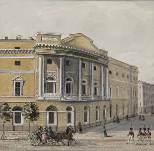 Carlo Rossi Gallery: The Imperial Public Library in Saint Petersburg, 1830-1840s. Artist: Sadovnikov