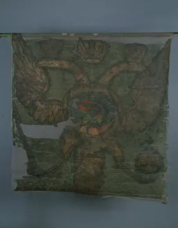 Charles Xii Prints: Imperial regimental flag at the Time of Peter the Great