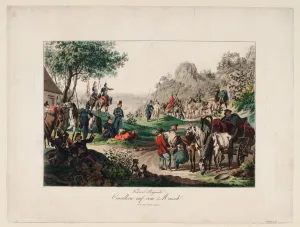 Grande Armee Gallery: Imperial Russian cavalry on the march, 1813. Artist: Anonymous