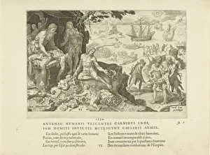 New World Gallery: Imperial troops brings civilization to the Indians, 1555. Creator: Heemskerck, Maarten Jacobsz