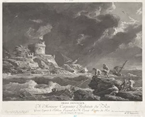 Adversity Gallery: Impetuous Storm, ca. 1770. Creator: Bertaud