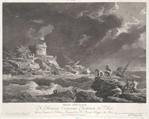 View To Sea Collection: Impetuous Storm, ca. 1770. Creator: Bertaud