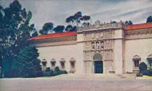 Balboa Park Gallery: The Imposing Doorway of Fine Arts Gallery, c1935