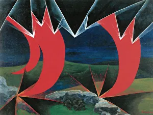 1926 Gallery: Impressions of Bombardment (Shrapnels and Grenades), 1926