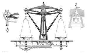 Images Dated 25th March 2009: Improved Balance (To Weigh 2000 Ounces.), 1866.Artist: Joseph Wilson Lowry