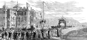 Embankment Prints: Improvements on the Kentish coast: Prince of Wales opening Hythe Marine Parade and Embankment