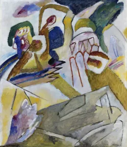 Rhythm Gallery: Improvisation 18, (with tombstone), 1911. Creator: Kandinsky