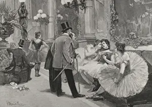 "In the Foyer", 1898. Creator: Tomas Munoz Lucena
