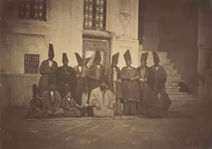 [In the Mosque of the Damegan / The Eunuchs], 1850s. Creator: Possibly by Luigi Pesce
