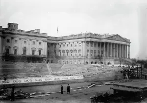 Inauguration Prints: Inaugural stand - 1913, 1913. Creator: Bain News Service