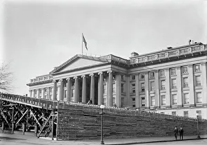 Inauguration Prints: Inaugural Stands - Southeast Corner of Treasury
