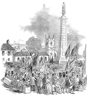 Mason Prints: Inauguration of the Gillespie Monument, at Comber, 1845. Creator: Unknown