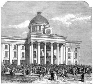 Political Event Prints: Inauguration of Jefferson Davis, President of the Confederacy, Montgomery, Alabama, 1861