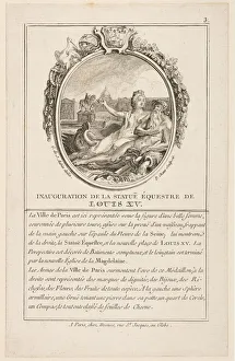Inauguration de la statue equestre de Louis XV, 1766. Creator: Pierre Chenu