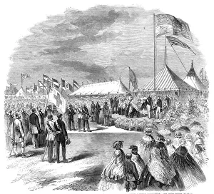 Marquee Prints: Inauguration of the National Rifle Match - the Queen receiving the address of the Nationa