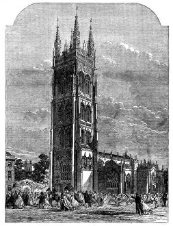 Restoration Collection: Inauguration of the new tower of St. Mary Magdelene's Church, Taunton, 1862. Creator: Unknown