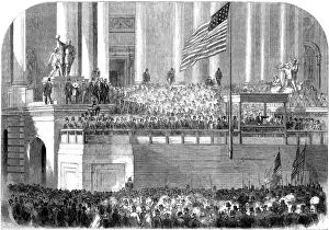 Inauguration of President Lincoln, Washington DC, 4 March 1861