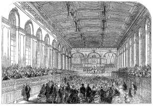Inauguration Prints: Inauguration of the Townhall, Newcastle-on-Tyne, 1858. Creator: Unknown