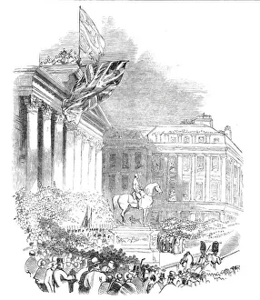 The Iron Duke Prints: Inauguration of the Wellington Statue, Glasgow, 1844. Creator: Unknown