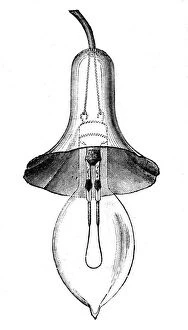 Images Dated 31st January 2006: Incandescent filament lamp, glow-lamp, by Lane-Fox, 1883