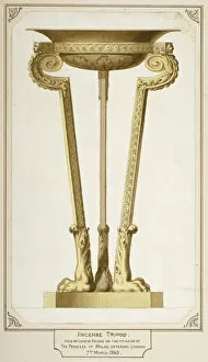 Alexandra Princess Of Denmark Collection: Incense tripod used on London Bridge, 1863