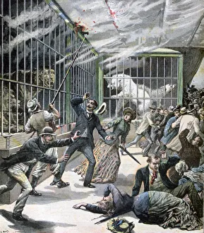 Menagerie Prints: The incident at the menagerie, Montceau-les-Mines, France, 1891. Artist: Henri Meyer